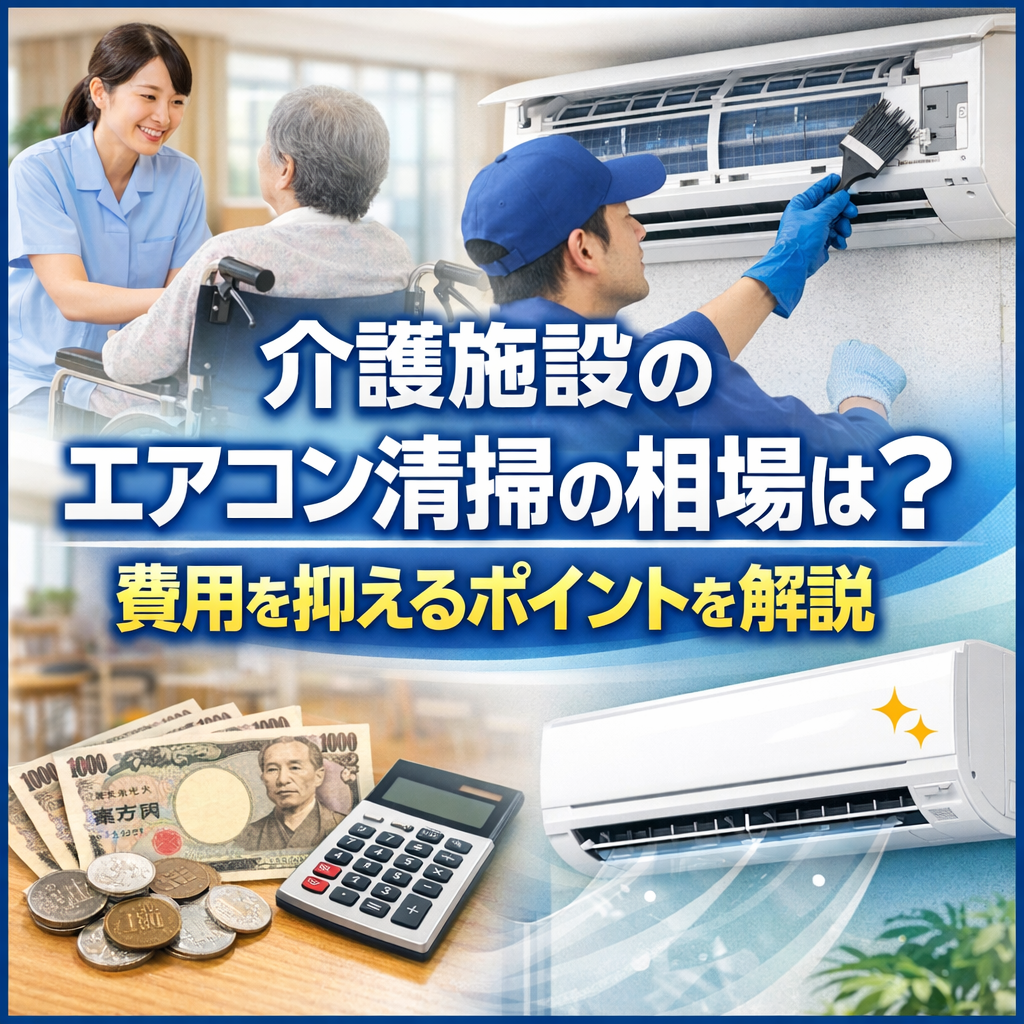 介護施設のエアコン清掃の相場は?費用を抑えるポイントを解説