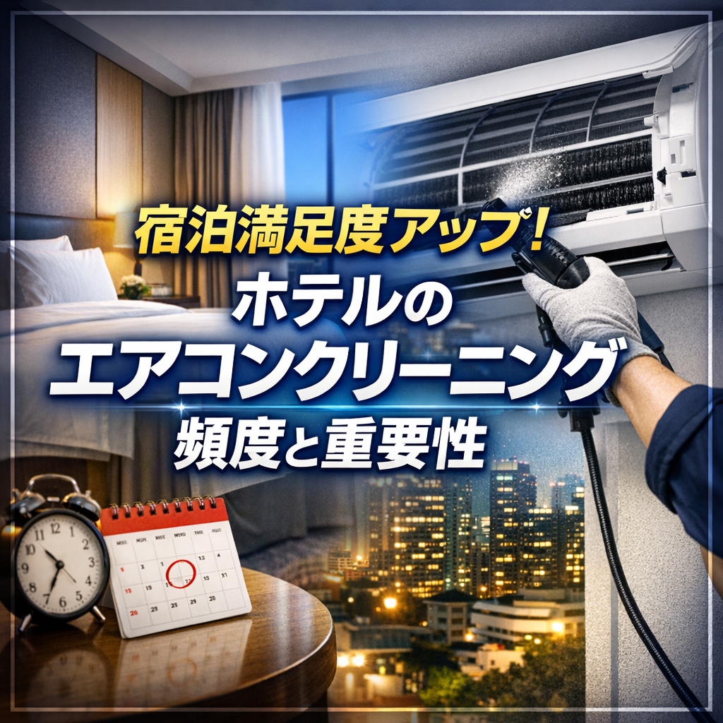 宿泊満足度アップ!ホテルのエアコンクリーニング頻度と重要性