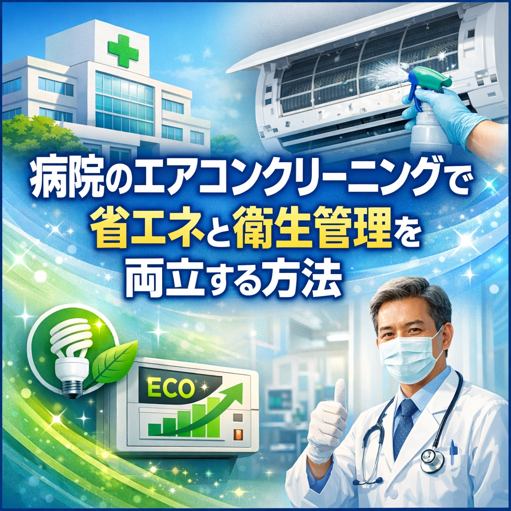 病院のエアコンクリーニングで省エネと衛生管理を両立する方法