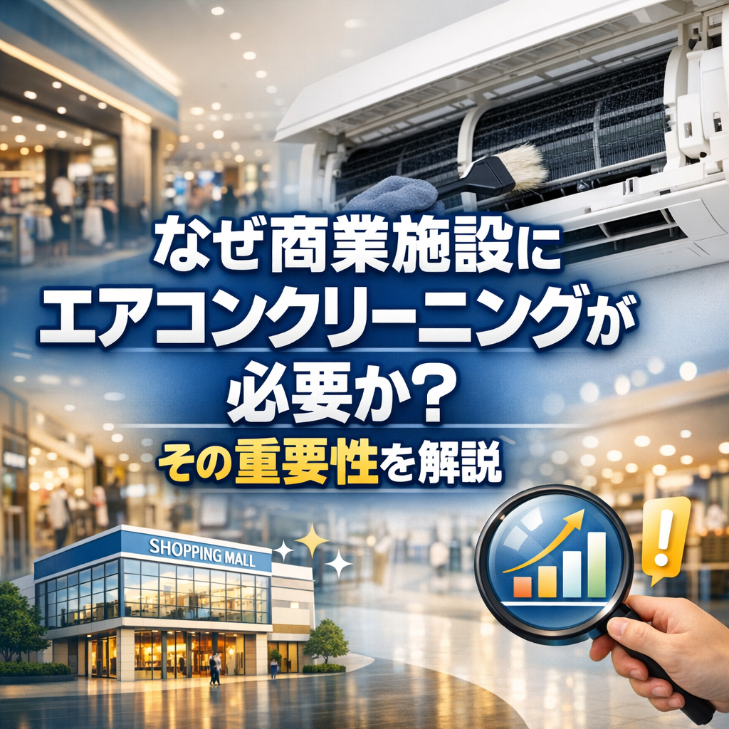 なぜ商業施設にエアコンクリーニングが必要か?その重要性を解説