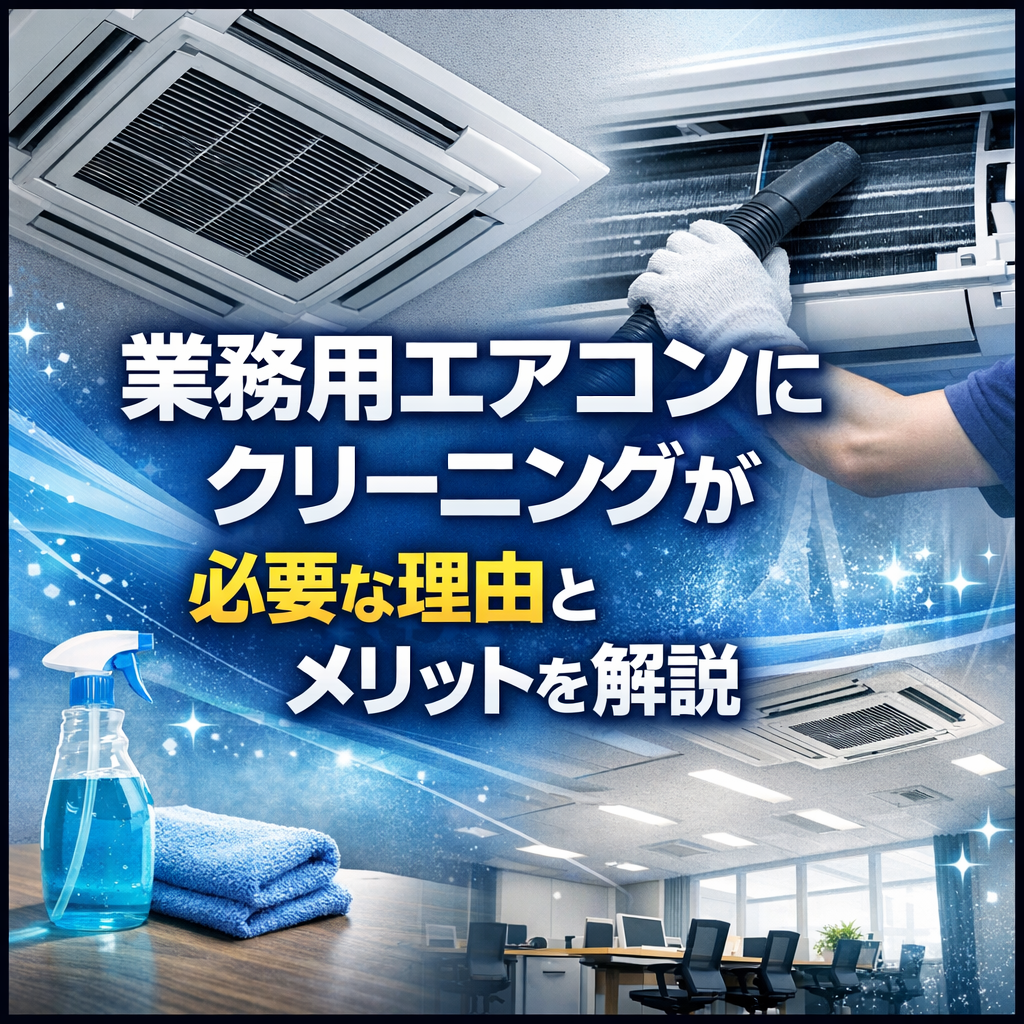 業務用エアコンにクリーニングが必要な理由とメリットを解説