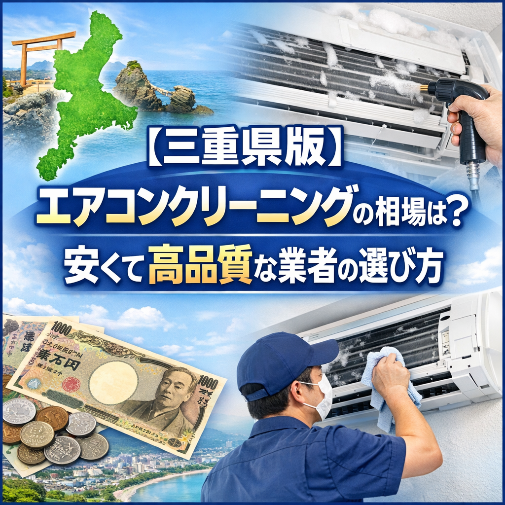 【三重県版】エアコンクリーニングの相場は？安くて高品質な業者の選び方