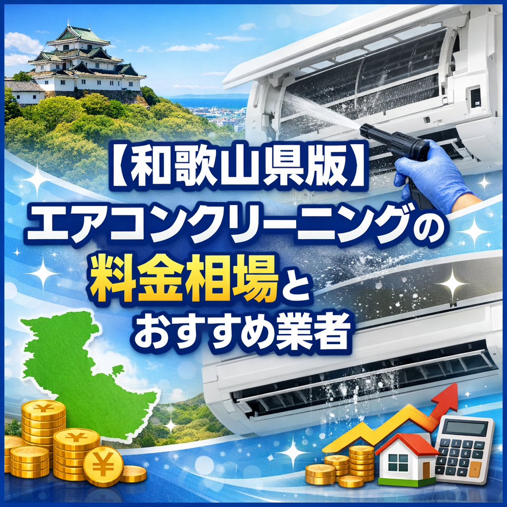 【和歌山県版】エアコンクリーニングの料金相場とおすすめ業者