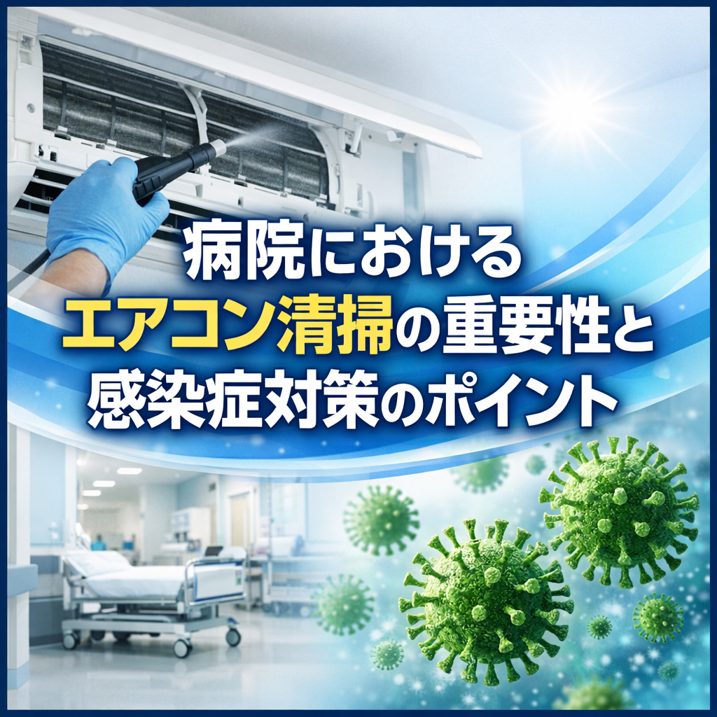 病院におけるエアコン清掃の重要性と感染症対策のポイント
