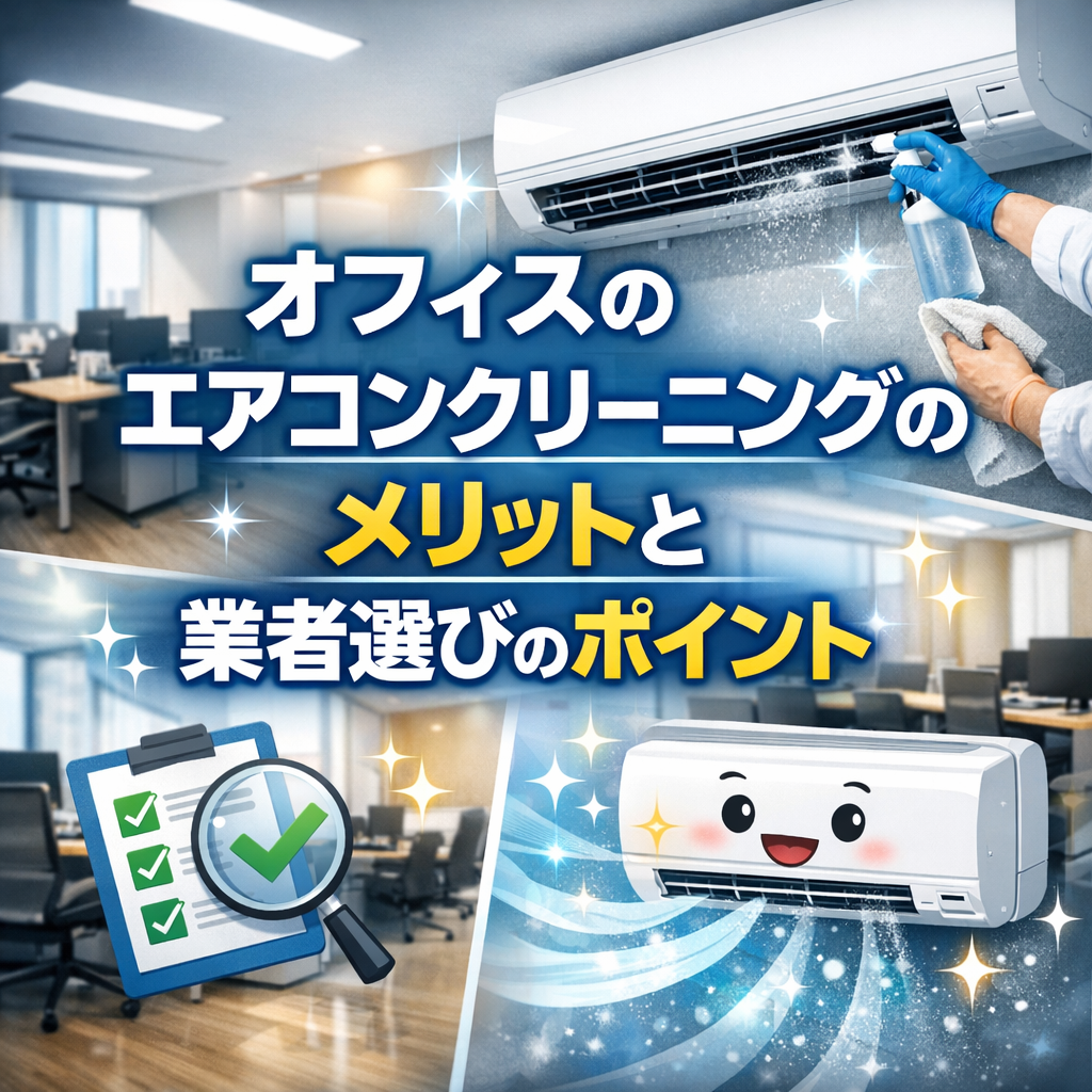 オフィスのエアコンクリーニングのメリットと業者選びのポイント